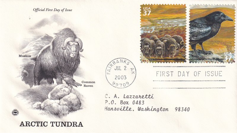 2003, Arctic Tundra, PCS, FDC (E12218)