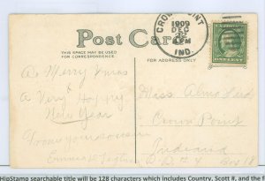 US 357 1909 clean light cancelled with circled city, time & date.
