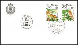 San Marino 1107-1108 Europa U/A FDC