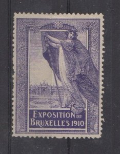 Belgian Advertising Stamp - 1910 Brussel Exposition