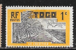 Togo 216: 1c Coconut Grove, unused, F-VF