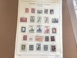 Bulgaria 1924 - 1931 mounted mint and used stamps album page Ref 61834