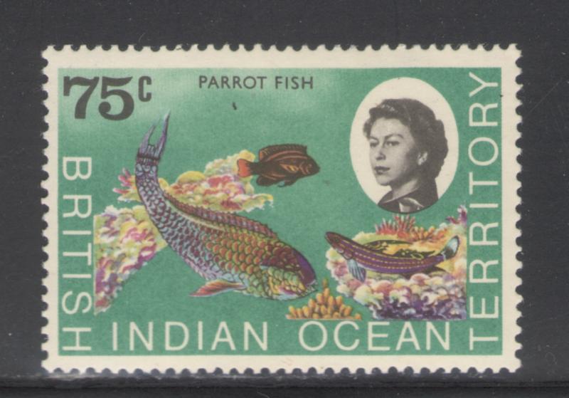 BIOT 1968 Parrotfish 75c Scott # 26 MH