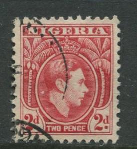 Nigeria -Scott 66 - KGVI Definitive -1938 - Used - Single 2p Stamps