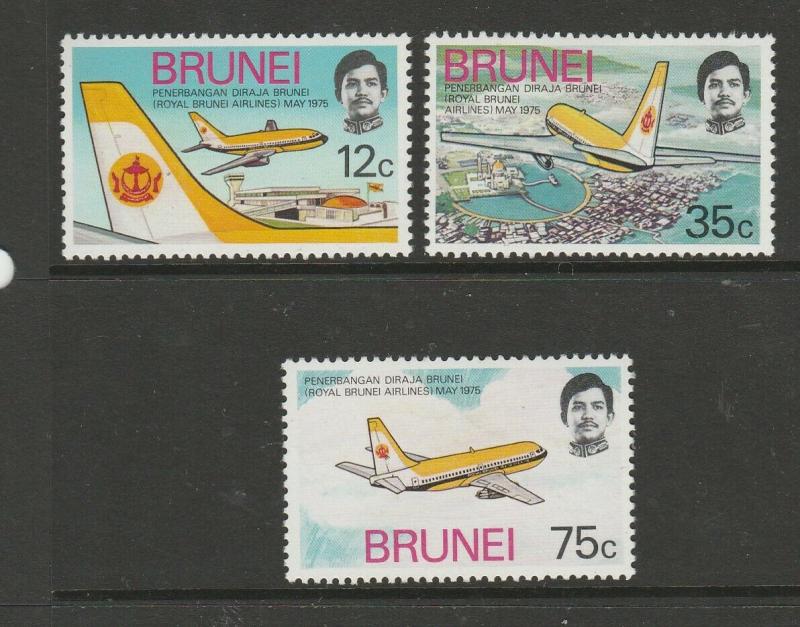 Brunei 1975 Royal Brunei Airlines LMM SG 241/3