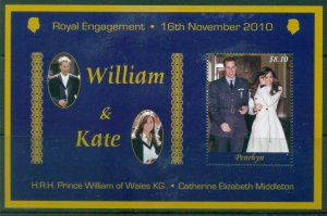 Penrhyn Is 2011 Prince William & Kate Royal Engagement MS MUH