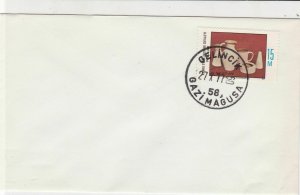 Turkish Northern Cyprus Gelincik Cancel 1977 Stamps Cover ref R 17239
