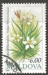 Moldova, Scott # 98  used.  Flowers.  1993.  (M23)