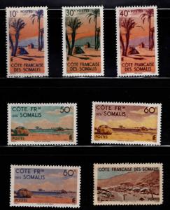 Somali Coast Scott 248-254 MH* stamps