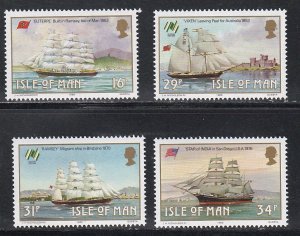 Isle of Man # 367-370, 370a, Historic Ships, Mint NH, 1/2 Cat.