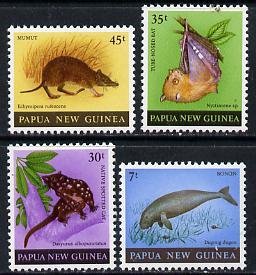 PAPUA NEW GUINEA - 1980 - Mammals - Perf 4v Set - Mint Never Hinged