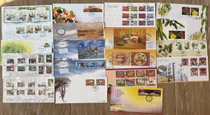 Singapore (19) Nineteen Different Official FDC's Colorful Group (57148)