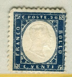 ITALY; 1862 early classic Victor issue Mint unused Shade of 20c. value