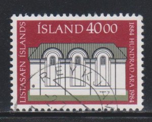 Iceland,  40k New gallery building (SC# 601) Used