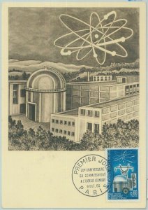 81261 - FRANCE - Postal History - MAXIMUM CARD - SCIENCE Atomic Energy 1965