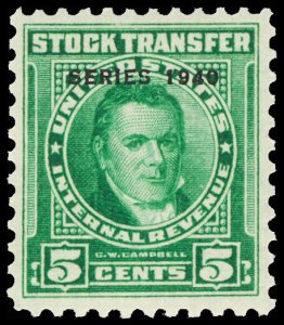 U.S. REV. DATED GREENS RD71  Mint (ID # 115785)