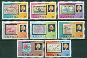 Rwanda Scott #935-942 MNH Sir Rowland Hill Early Postage Stamps Philately CV$6+