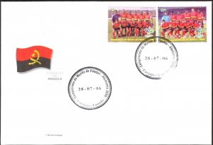 Angola 2006 Football Soccer Germany 2006 set of 2 FDC