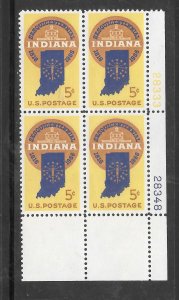 #1308 MNH Plate Block