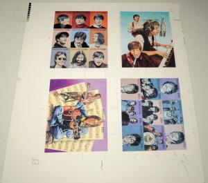 TANZANIA Beatles John Lennon Production test Print Sample Stamps Postage 