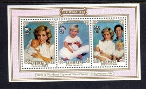 AITUTAKI #367 1984 PRINCESS DIANA MINT VF NH O.G S/S3