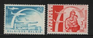 BELGIUM  B669-B670  MINT HINGED SHORT  SET