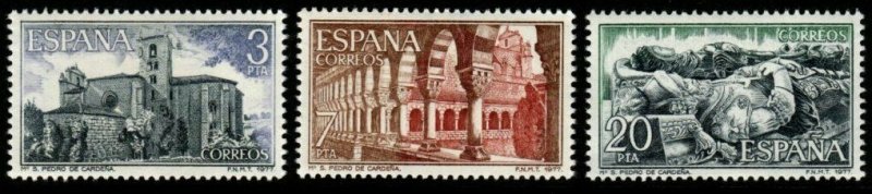 SPAIN SG2491/3 1977 ST.PETER'S MONASTERY MNH 