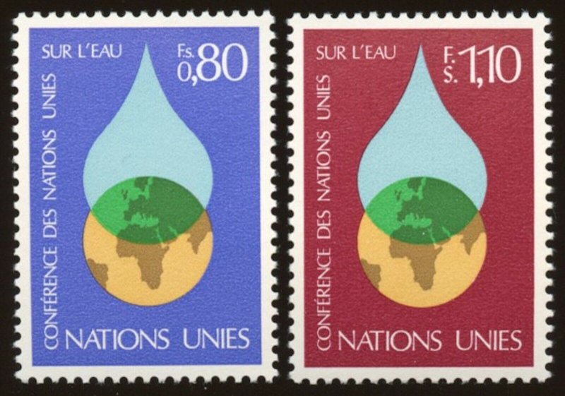 UN - Geneva;  Scott # 65 - 66, MNH.