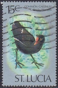 St Lucia 1976 15c Moorhen used