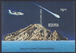 Redonda #Mi197-Mi200a, Complete Set(5), 1986, Space, Never Hinged