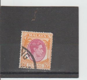 Penang  Scott#  16  Used  (!949 King George VI)