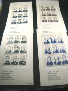 U.S. FULL PANE - SCOTT # 2216-2219 - MNH