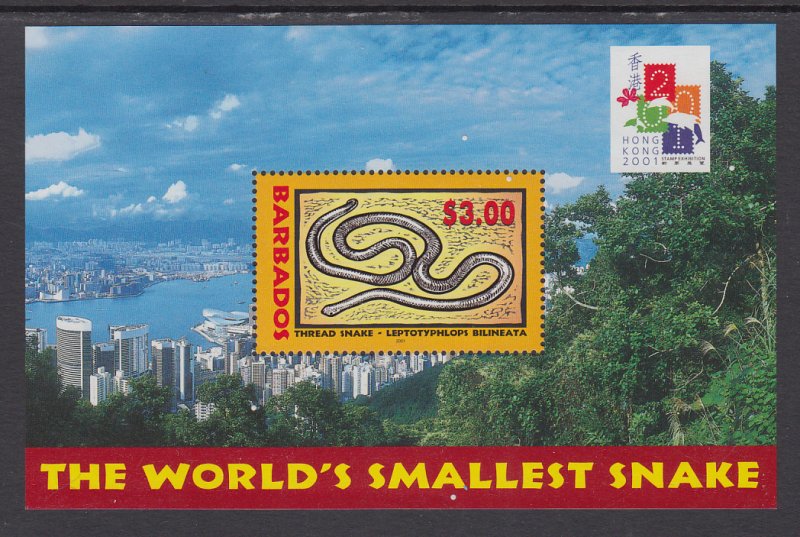 Barbados 1004 Snake Souvenir Sheet MNH VF