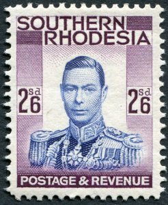 Southern Rhodesia 1937 2s 6d ultramarine & purple SG51 unused