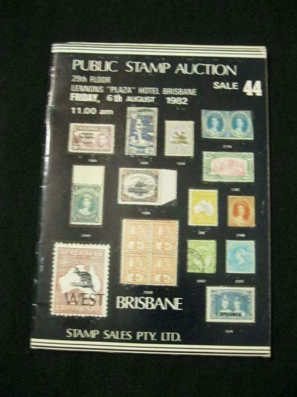 WEST BRISBANE STAMP SALES AUCTION CATALOGUE 1982