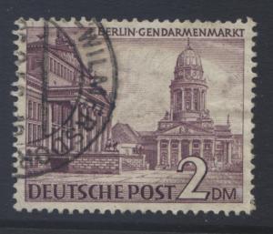 Germany-Occupation- Scott 9N58 -Buildings -1949- VFU -Single 2m Stamp