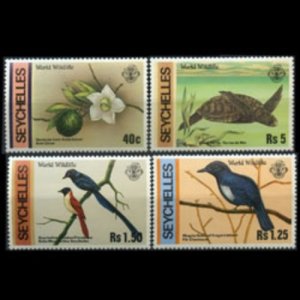 SEYCHELLES 1978 - Scott# 417-20 Wildlife Set of 4 NH