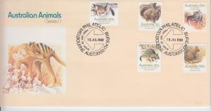 1981 Australia Endangered Animals Series 1 FDC