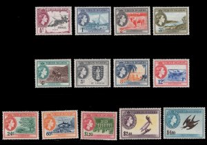 MOMEN: VIRGIN ISLANDS SG #149-161 1956 MINT OG H £110+ LOT #67912*