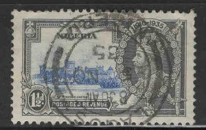 Nigeria Scott 34 Used 1934 Silver Jubilee stamp