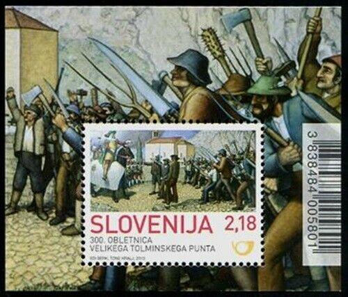 HERRICKSTAMP SLOVENIA Sc.# 983 The Great Tolmin Rebellion S/S