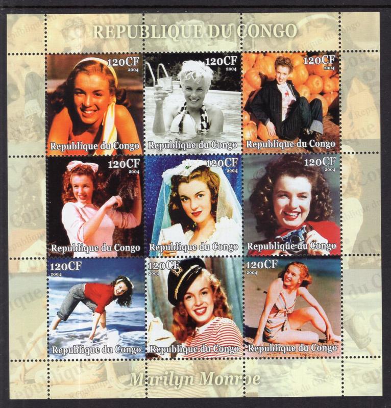 Zaire Marilyn Monroe MNH VF