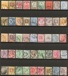 STRAITS SETTLEMENTS   LOT OF USED STAMPS AS SHOWN