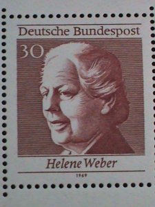 Germany Stamp:1969-SC#1007-50th Anniv:Universal Women's Suffrage-mnh-S/S sheet-