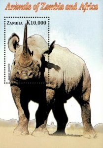 Zambia 2005 - ELEPHANT - Animals of Zambia - Souvenir Sheet - Scott 1044 - MNH