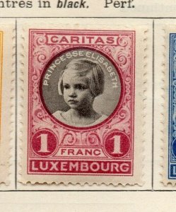 Luxemburg 1927 Early Issue Fine Mint Hinged 1F. NW-191821