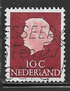 Netherlands 344: 10c Queen Juliana, used, F-VF