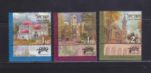 Israel 1396-1398 Tabs Set MNH Churches