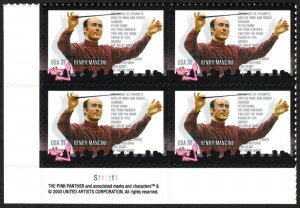 USA Sc. 3839 37c Henry Mancini 2004 MNH plate block