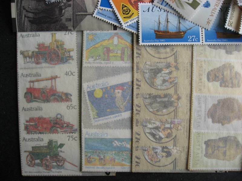 Australia postage $37 A$ face value, MNH, duplicates, mixed condition see pics